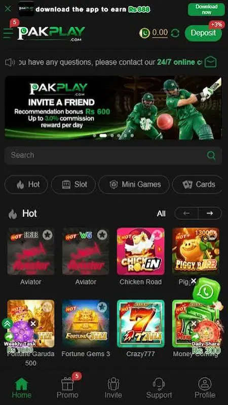Pakplay Game APK