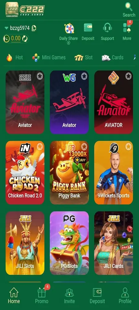 C222 Game interface